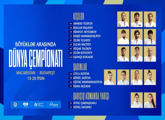 Cüdo millimizin dünya çempionatı üçün heyəti açıqlandı&nbsp;